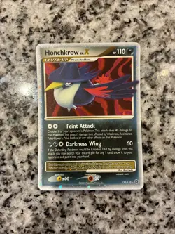 Pokemon TCG Secret Wonders Honchkrow LV X Ultra Rare Holo Card 132/132 - Image 1