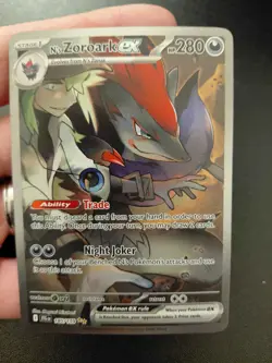 Pokemon N's Zoroark EX Full Art Rare Holo Dark Card 185/159 (Ungraded) - Image 3