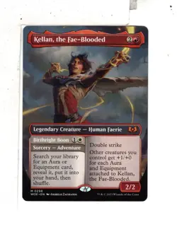 MTG SkeenAB Kellan the Fae-Blooded BORDERLESS from WOE. NM. - Image 1