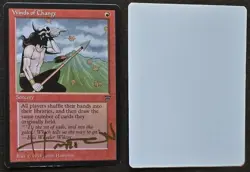 SIGNED MtG Magic Justin Hampton Artist Proof _ Legends _ WINDS OF CHANGE _1/150! - Image 1