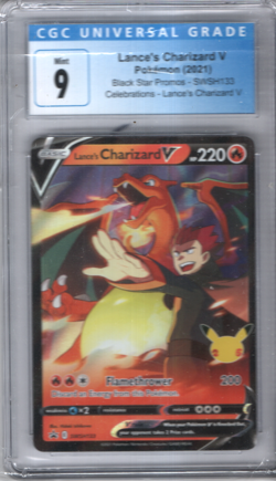 Lances Charizard V BlackStar Promos SWSH133 Celebration Pokemon CGC 9 110422DMCD - Image 1