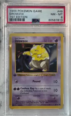 1999 Pokemon Game Drowzee 1st Edition - Image 1