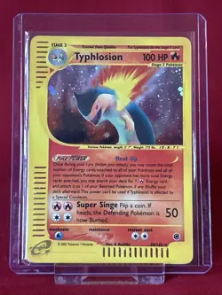 Typhlosion Expedition 28/165 Holo Shiny Card Excellent Condition Pokemon (T94) - Image 1