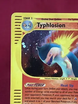 Typhlosion Expedition 28/165 Holo Shiny Card Excellent Condition Pokemon (T94) - Image 3