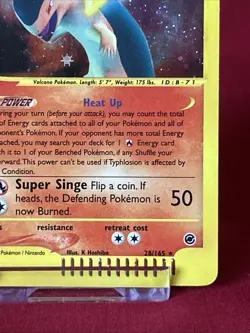Typhlosion Expedition 28/165 Holo Shiny Card Excellent Condition Pokemon (T94) - Image 5