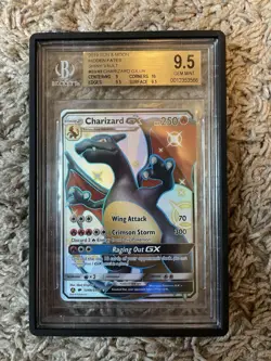 2019 Pokemon Sun & Moon Hidden Fates Shiny Vault Charizard GX BGS 9.5 - Image 1