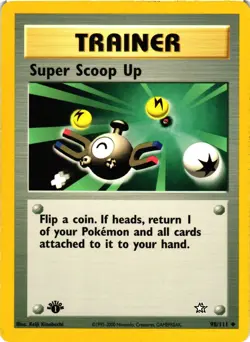Pokemon TCG 1st Edition Super Scoop Up Neo Genesis 98/111 LP - Image 1