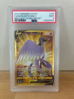 Pokemon Galarian Articuno V (Secret) 181/172 Swsh09: Brilliant Stars Holo PSA 9 - Image 1