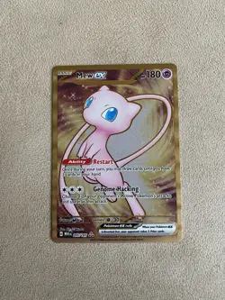 Mew ex 205/165 Pokemon 151 Ultra Premium Collection Secret Rare Metal Card NM - Image 1