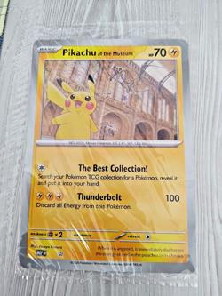 Pikachu At The Museum, Pokemon X Natural History Museum Jumbo Promo - Sealed - Image 1