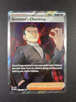 Giovanni's Charisma SR 197/165 Ultra Rare Pokemon Scarlet & Violet 151 Trainer - Image 3