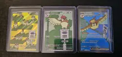 Pidgeot EX 225/197 Pidgeotto 208 Pidgey 207 Pokemon Obsidian Flames NM-/LP+ - Image 1