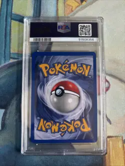 2001 Pokemon Black Star Surfing Pikachu Pokemon League Promo #28 PSA 8 - Image 2
