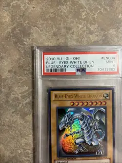 2010 Yu-Gi-Oh Blue Eyes White Dragon Legendary Collection #EN004 PSA 9 MINT - Image 2