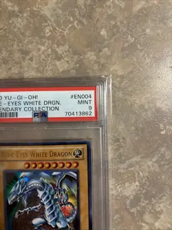 2010 Yu-Gi-Oh Blue Eyes White Dragon Legendary Collection #EN004 PSA 9 MINT - Image 3