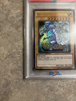 2010 Yu-Gi-Oh Blue Eyes White Dragon Legendary Collection #EN004 PSA 9 MINT - Image 5