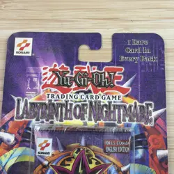1996 Yu-Gi-Oh! Labyrinth of Nightmare Booster Pack *NEW/Sealed* - Image 4