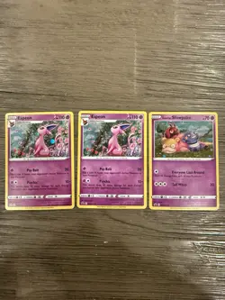 Pokemon TCG Sword & Shield Holo Black Star Promo Card Lot Of 3 SWSH174 & SWSH126 - Image 1