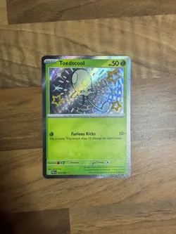 Toedscool - 105/091 - Paldean Fates - Pokemon TCG Card Baby Shiny Rare NM - Image 1