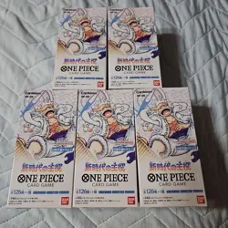 ONE PIECE Card Game Awakening of the New Era OP-05 BANDAI Box Japan 5BOX set - Image 1