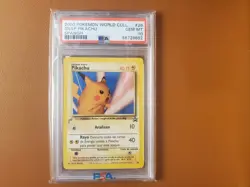 Pikachu Snap Holo #26 PSA 10 GEM MINT Spanish Stamped Pokemon Black Star Promo - Image 3