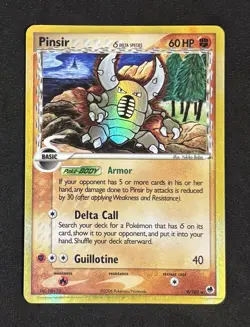 Pokemon Pinsir Delta Species 9/101 Reverse Holo - Dragon Frontier - LP+ / NM- - Image 1