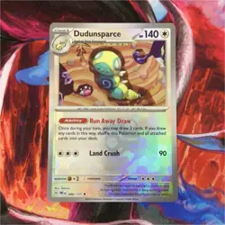 Pokemon Dudunsparce 080/131 Prismatic Evolutions Rare Holo Master Ball Pattern - Image 1