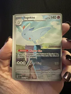 MISCUT Pokemon Togekiss 235/217 Holo Rare ASC 2026 Ascended Heroes IR Full Art - Image 1