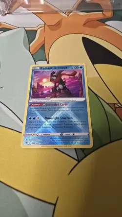 Pokemon TCG Radiant Greninja Holo Card 046/189 Near Mint Condition - Image 1