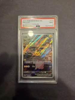 POKEMON 151 PIKACHU #173 ILLUSTRATION RARE IR PSA MINT 9 ENGLISH - Image 1