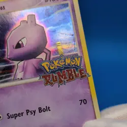 Mewtwo Lv. 65 9/16 Holo Promo Pokemon Rumble - 1 Owner See Pics - Image 2