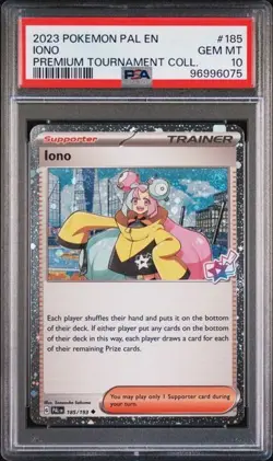 PSA 10 - 2023 Pokemon Pal En-Paldea Evolved 185 Iono | Premium Tournament Coll. - Image 1