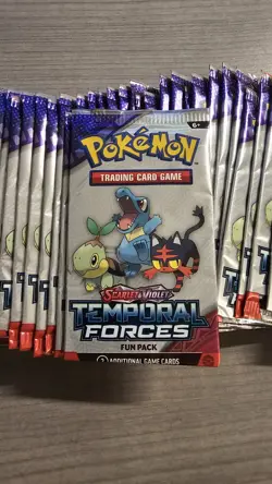 Pokemon TCG Scarlet Violet Temporal Forces Fun Pack-New-Sealed-45 Pack Lot - Image 1