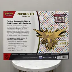 151 Zapdos ex Collection Box 4 Packs Scarlet & Violet Pokemon TCG **SEALED/NEW** - Image 2