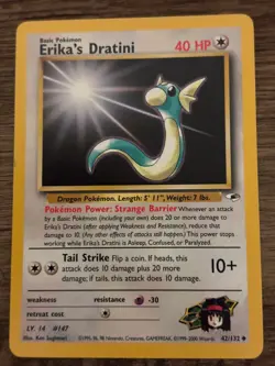 Pokemon TCG Eevee 51/64 55/82 Erika's Dratini 41/132 Lot 3 - Image 3