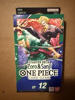 OP ST-12 ONE PIECE CARD GAME - ZORO AND SANJI - ST12 STARTER DECK ENGLISH SEALED - Image 1