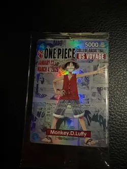 *SEALED* 🏀 Monkey.D.Luffy P-055 US Voyage Illinois Michigan Promo One Piece - Image 1