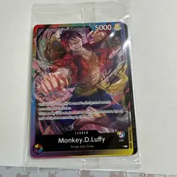 ONE PIECE 2ND ANNIVERSARY TOURNAMENT MONKEY D LUFFY P-043 Sealed Promo Pack - Image 1