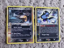 Vintage Pokemon Cards 2004 Dark Marowak 7/109 & Dark Dragonair 31/109 NEAR MINT - Image 1