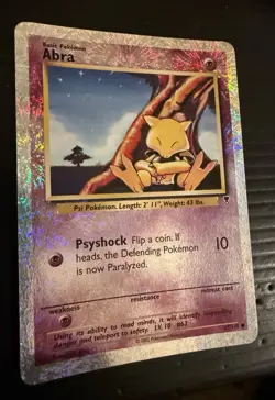 Pokemon Legendary Collection Reverse Holo Abra Card 67/110, Near Mint - Image 2
