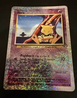 Pokemon Legendary Collection Reverse Holo Abra Card 67/110, Near Mint - Image 4