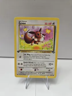 Pokemon TCG Eevee Jungle Card 51/64 Regular Common 1st Edition - MP - Image 1