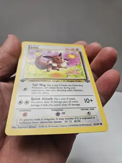 Pokemon TCG Eevee Jungle Card 51/64 Regular Common 1st Edition - MP - Image 4