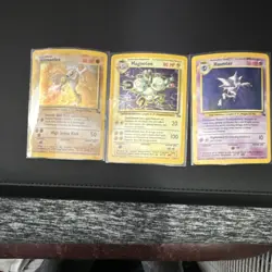 Pokemon Fossil TCG Card Lot Hitmonlee Magneton Haunter 1999 English - Image 1
