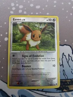 Eevee - 59/111 - Pokemon Rising Rivals Non-Holo Card Reverse Holo - Image 1