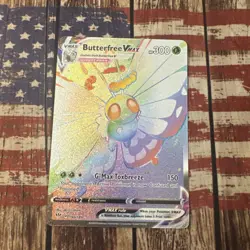 Butterfree V MAX 190/189 Darkness Ablaze Pokemon Card Secret Rare Near Mint - Image 1