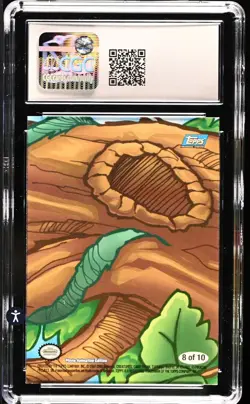 CGC 9 2000 TOPPS POKEMON THE MOVIE 2000 STICKER CARDS #8 BULBASAUR/PIKACHU - Image 2