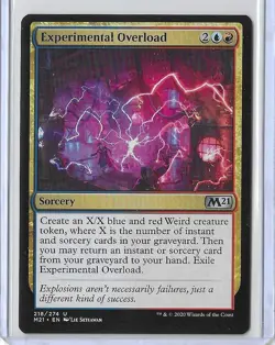 MTG Experimental Overload Core Set 2021 (M21) Uncommon Card #218/274 Unplayed - Image 1