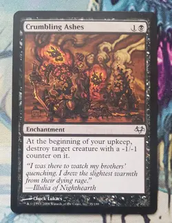 MTG Crumbling Ashes - Eventide (EX-NM) - Image 1