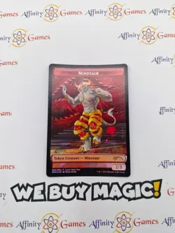 MTG | Minotaur Token | Unique & Misc | Foil | Light Played | English - Image 1